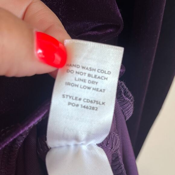 Y2K Fairy Babydoll Velvet Maxi Slip Dress Small Purple Whimsigoth Romantic Glam - Picture 16 of 16